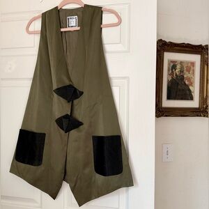 Vintage silk vest